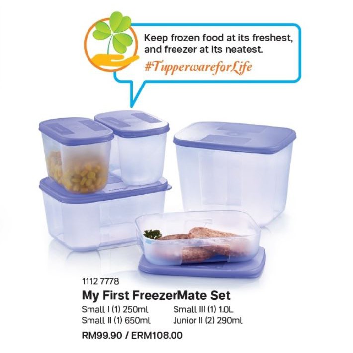 Tupperware My First Freezermate Set (5PCS)