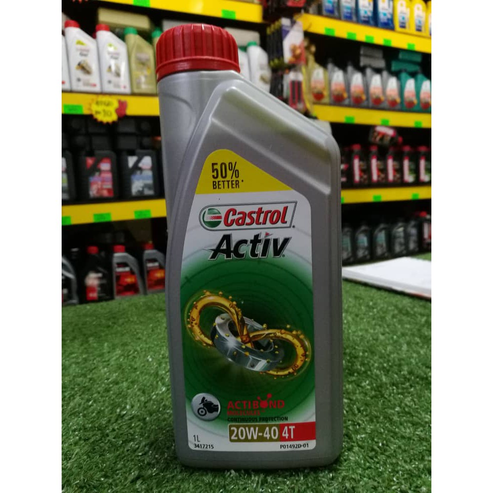 Castrol Activ 20w 40 4t 100 Original Shopee Malaysia