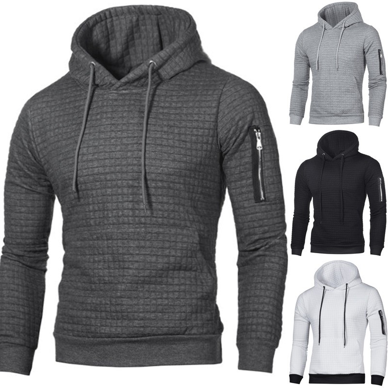 plain grey mens hoodie