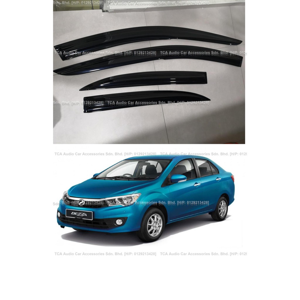 PERODUA BEZZA DOOR VISOR MUGEN WINDOW VISOR AIR PRESS 