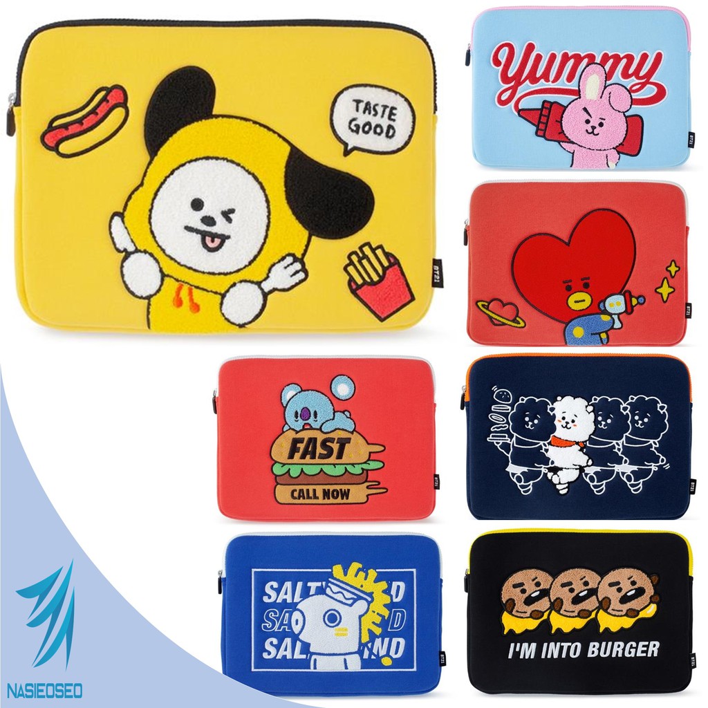 BTS BT21 Official Authentic Product Laptop Sleeve 13inch BTS BT21 Official Authentic Product Laptop Sleeve 13inch