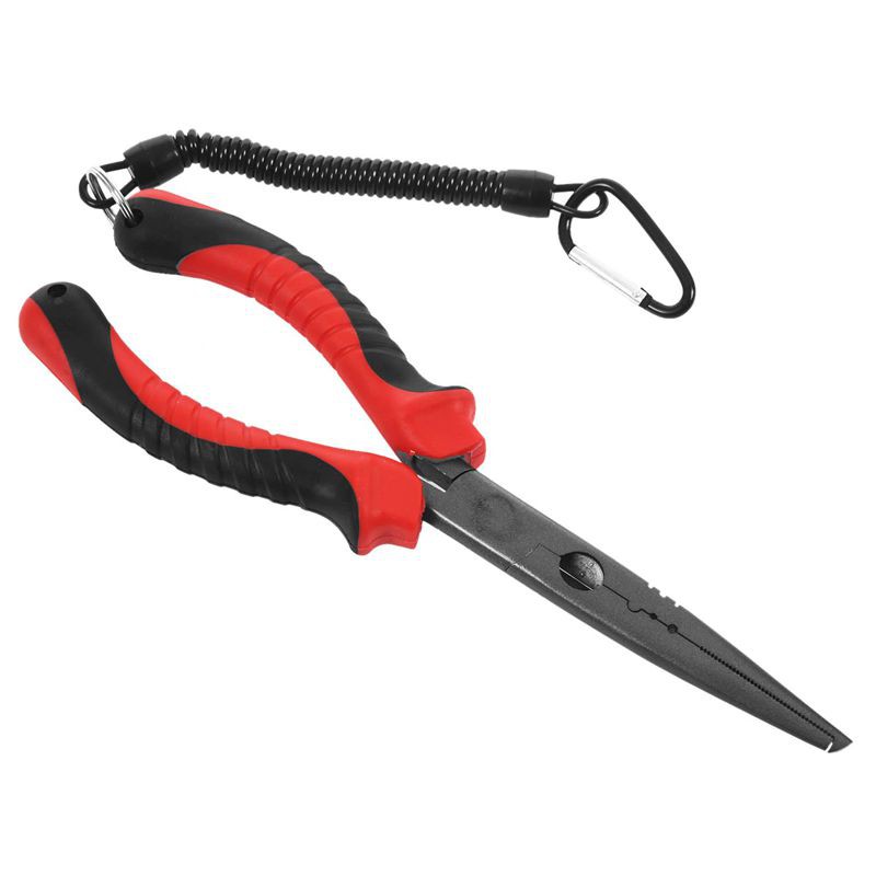 Fishing Pliers Long Nose With Floating Fish Gripper Needle Nose Pliers Ergonomic Shopee Malaysia