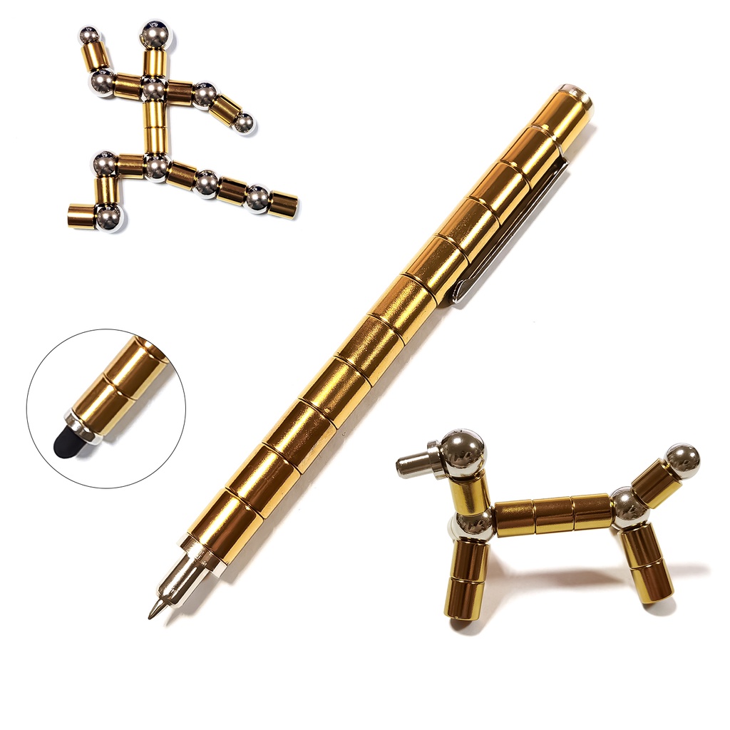 Versatile Premium Cool Multifunction Ballpoint Stylus Magnetic Pen Touch Screen Writing Decompression Fidget Toy Gift - Image 5