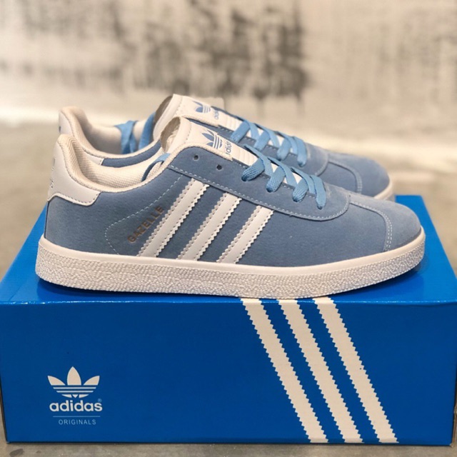 Readystock☠️ Adidas Gazelle Light Blue🔥🔥 | Shopee Malaysia