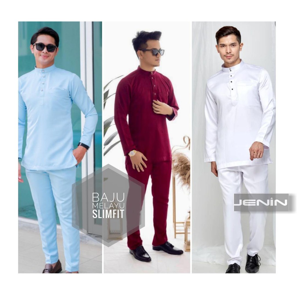 baju melayu slim fit