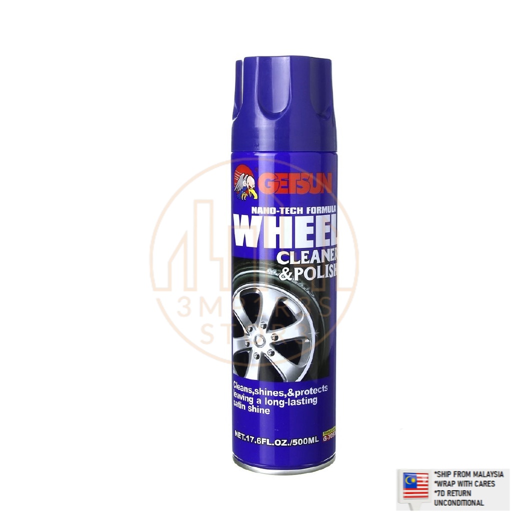wax tayar kereta tayar motor wax kilat GETSUN Wheel Cleaner & Polish