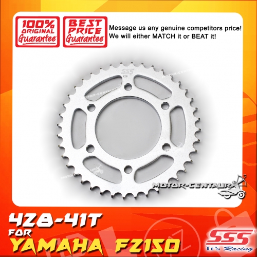 GEGANCU BELAKANG SSS REAR STEEL SPROCKET FOR YAMAHA FZ150 GEGANCU BELAKANG SSS REAR STEEL SPROCKET FOR YAMAHA FZ150