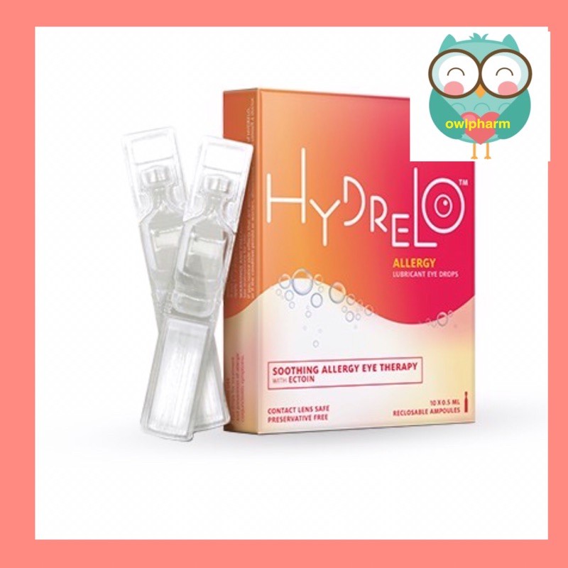 Hydrelo Allergy Lubricant Eye Drops 10x0.5ml to relieve Dry Itchy Dry Eyes Shopee Malaysia