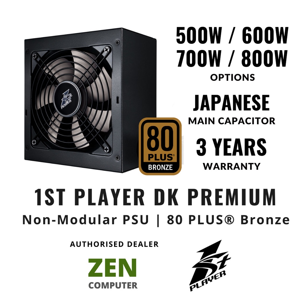 # 1ST PLAYER™️ DK PREMIUM SERIES (500W / 600W / 700W / 800W) | 80 PLUS ...