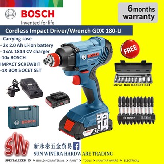 Bosch Gds 250 Li Professional Cordless Impact Wrench Set Shopee