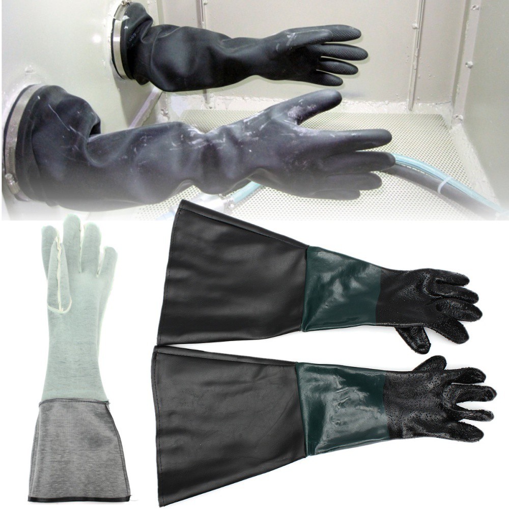 23.6x11'' Replacement Gloves For Heavy Duty Sandblasting Sand Blast ...