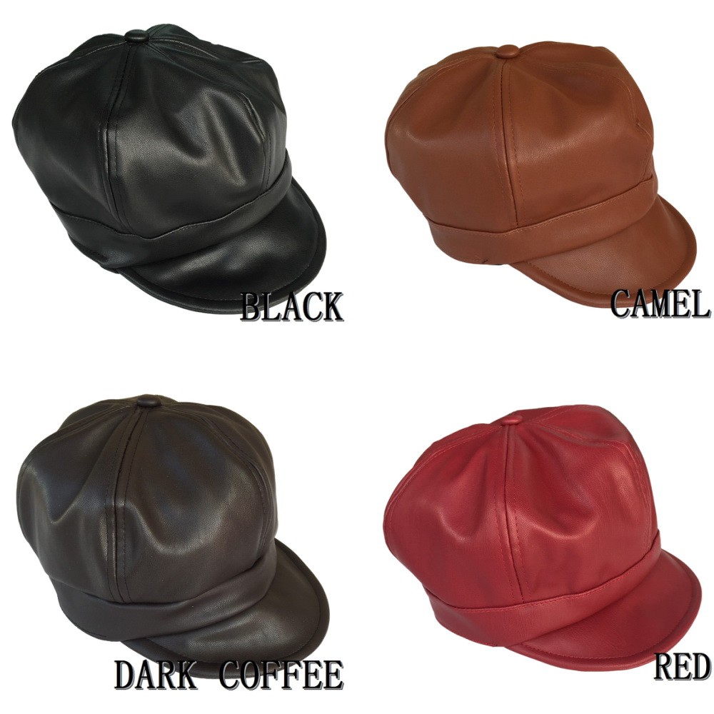 kids leather hat