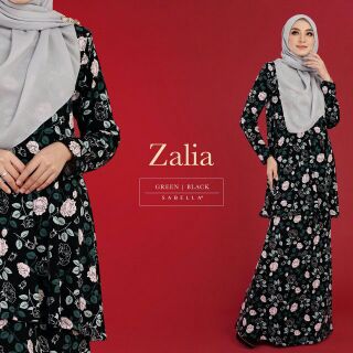  Kurung  sabella  zalia baju  kurung  tanpa gosok Shopee 