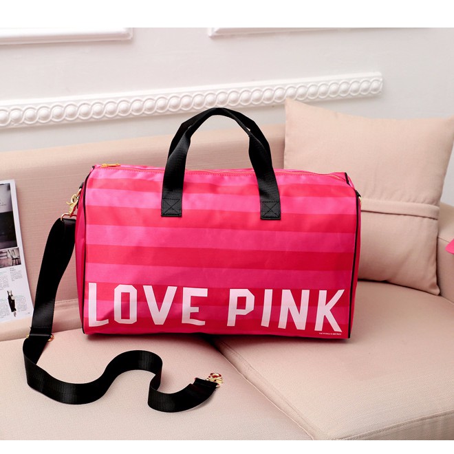 love pink luggage