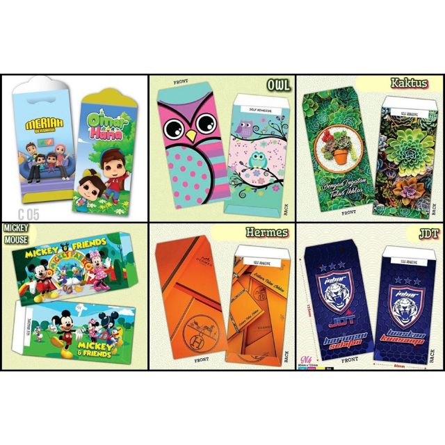  30pcs RM10 Sampul Duit  Raya  2021 Kartun  Animasi Shopee 