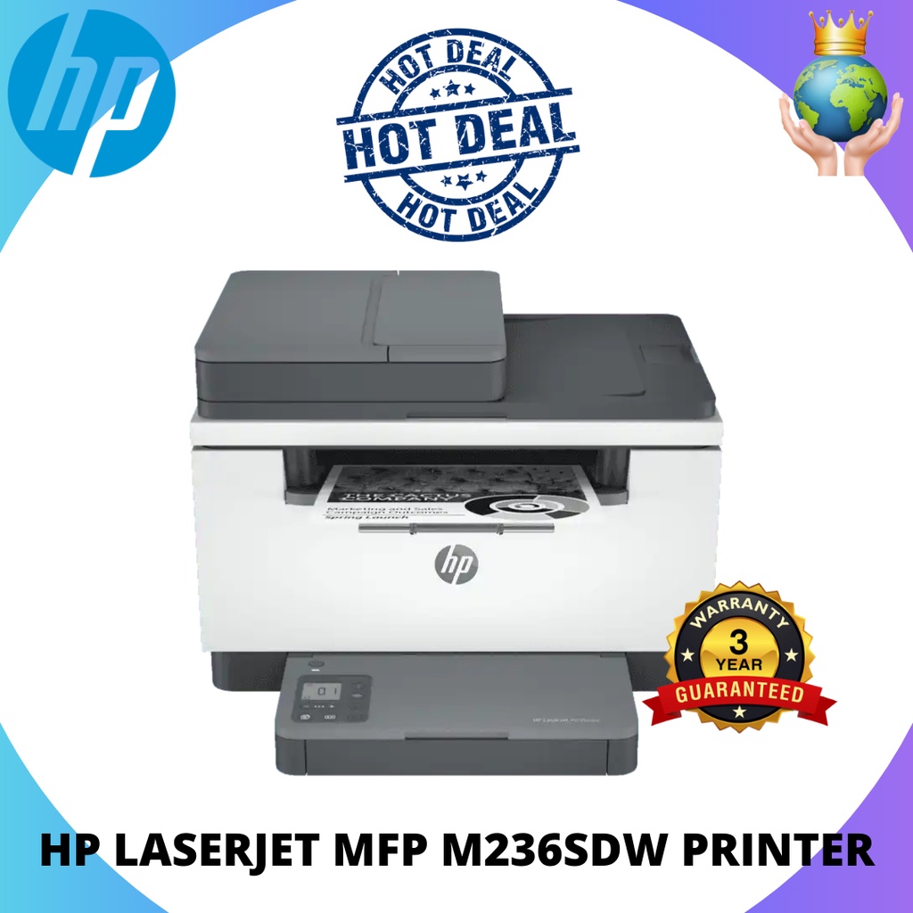 Hp Laserjet Mfp M236sdw Printer Shopee Malaysia 7652