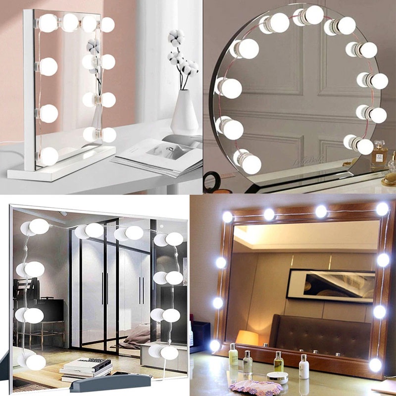 diy makeup vanity with lights