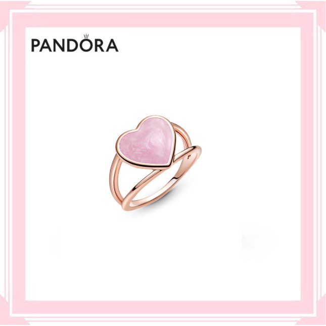 Pink Swirl Heart Statement Ring S925 Silver 189263C01 | Shopee Malaysia