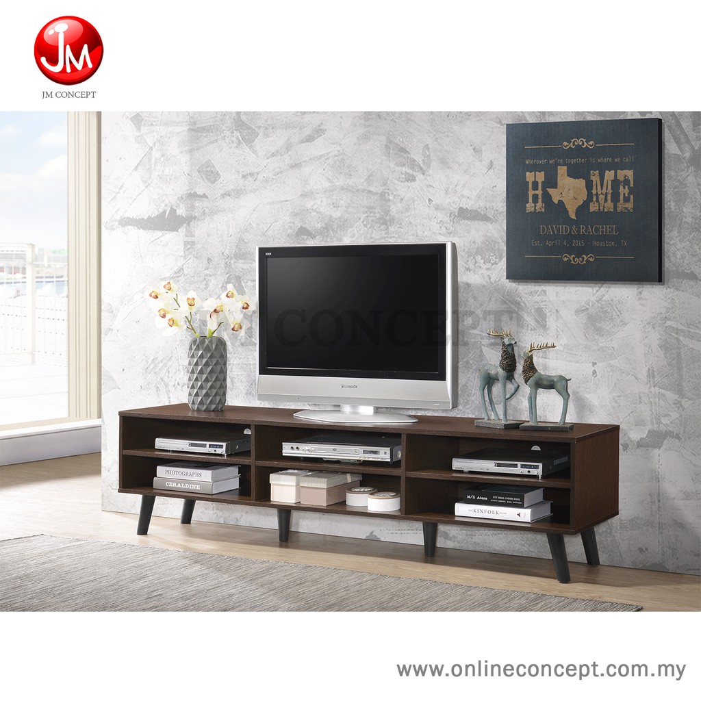 Jm Concept Great 6 Ft Tv Cabinet Storage Cabinet Shopee Malaysia