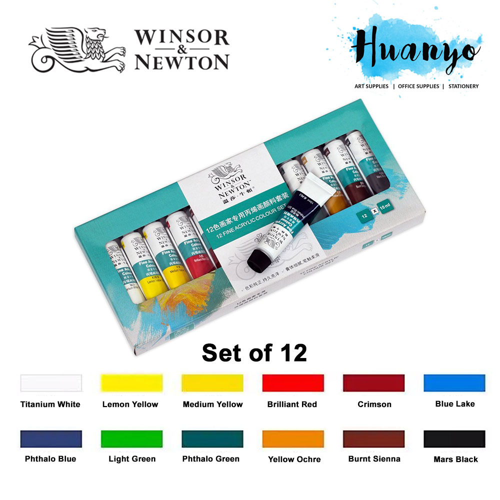 WINSOR & NEWTON Professional 12/18/24 Colors 12 ML Tube Oil Paints Art For  Artists