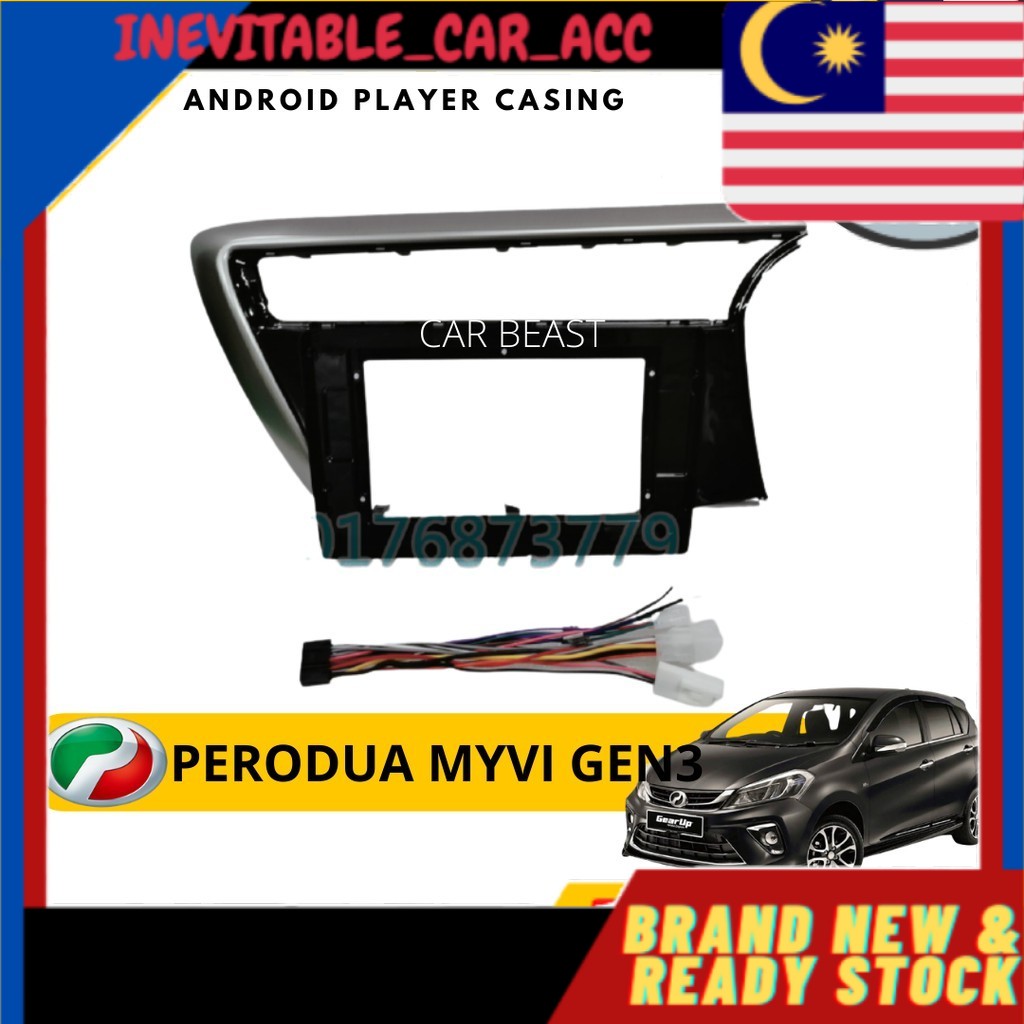 Perodua myvi gen3 2018 10 inch android player casing | BeeCost