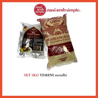 Nasi Arab Arabian Kitchen : 1kg Beras Basmathi dan Pes Yameni Mandhi