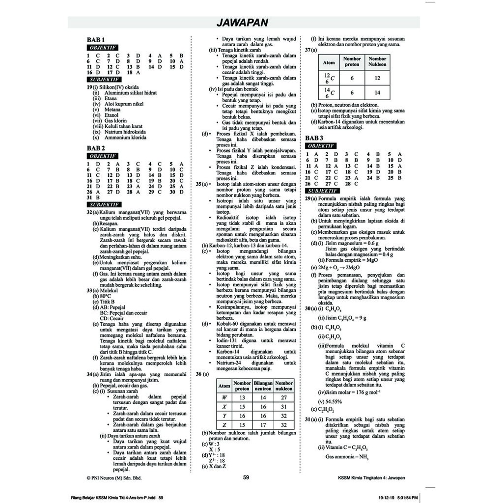 Buku Latihan Riang Belajar Kssm Kimia Tingkatan 4 Shopee Malaysia