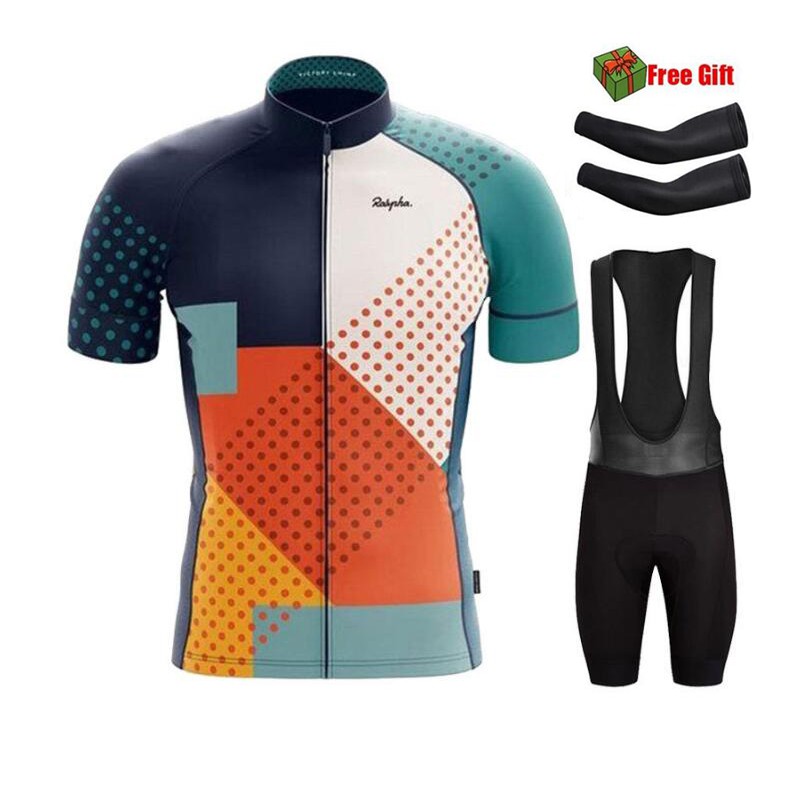 RAPHA Pro Cycling Jersey Set Summer Short Sleeve Mountain bike Road Bike Clothes