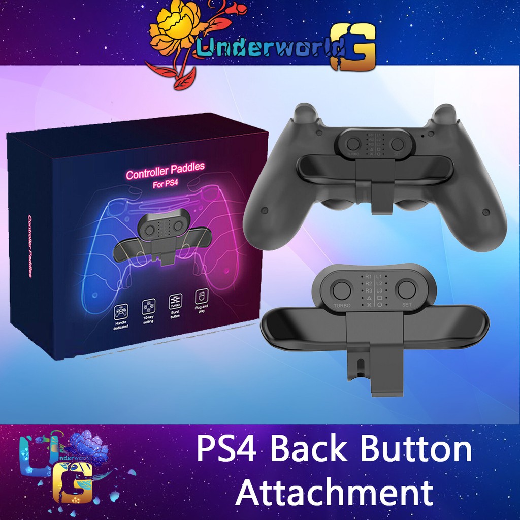 PS4 Controller Paddles For PlayStation 4 + PS4 Back Button Attachment for Dualshock 4 + Extra