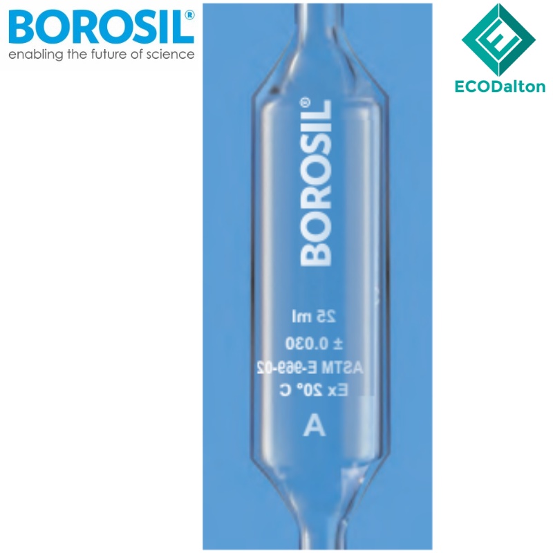 BOROSIL Volumetric Pipettes/ Bulb Pipettes, Class A, Batch Certificate