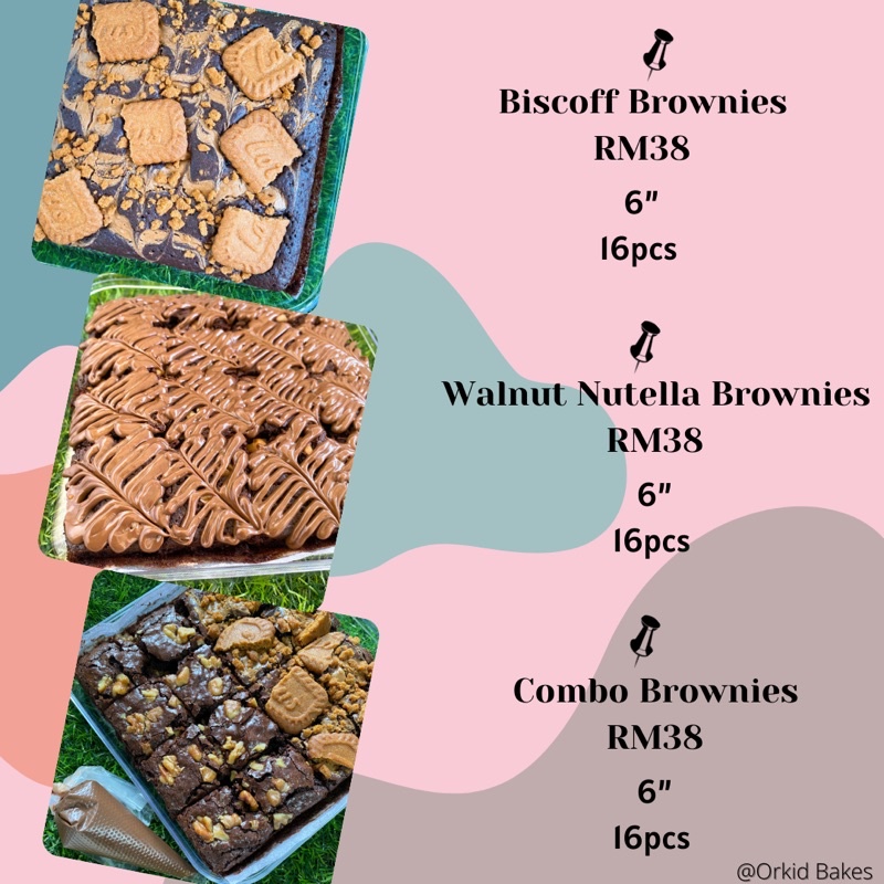 FUDGY BISCOFF BROWNIES (LESS SWEET) Shopee Malaysia