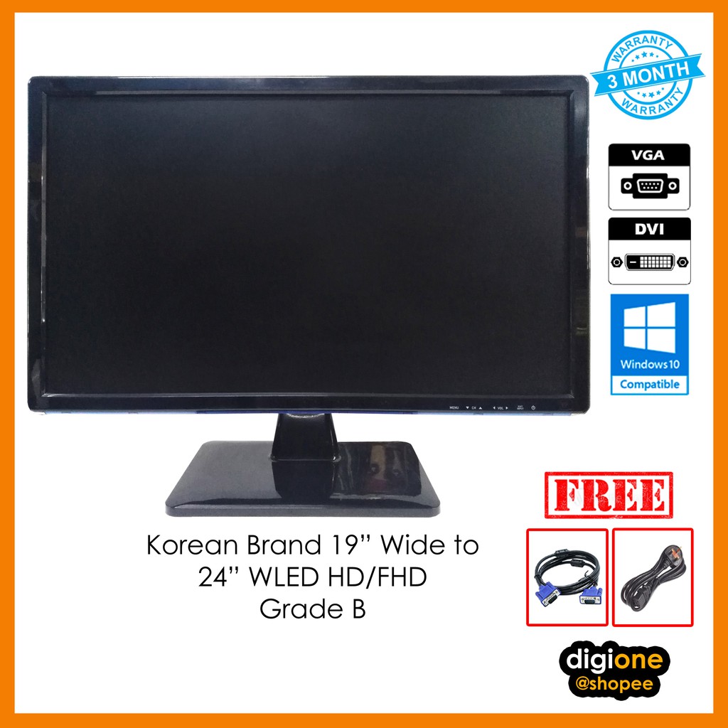 [REFURBISHED] Grade B Monitor 24 inch, 23 inch, 17 to 22 inch, Mix