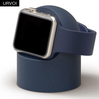 Urvoi Holder For Apple Watch Series6 Se 5 4 3 2 Stand Watchos 5 Nightstand Repair Keeper Pc Home Charging Dock Round Silicone Shopee Malaysia