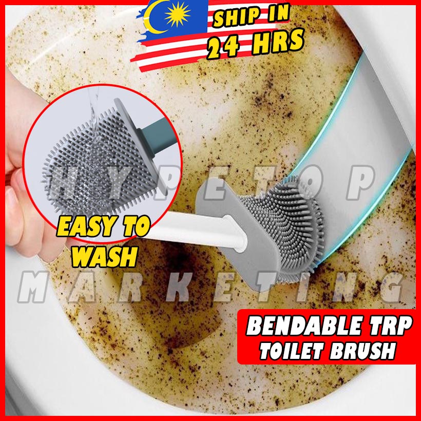 Silicone Berus Tandas Toilet Bowl Brush Bendable Trp Cleaning Toilet Brush Berus Toilet Berus 6261