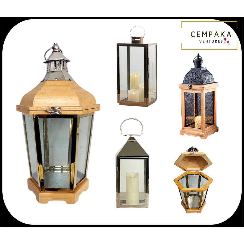 Lantern Lampu Hiasan Candle Holder Pelamin Lantern Pelamin Lantern Candle Holder Romantic Lamp