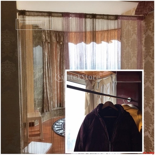 Spring Extendable Curtain Poles Rods Telescopic Curtain Clothes