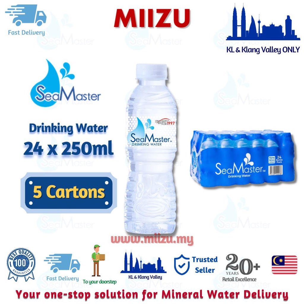 SeaMaster Drinking Water 24x250ml - 5 cartons package - KL & Klang ...