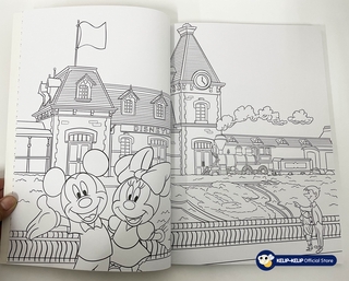 Magic of Disneyland Colouring Book Suitable For Young Adult With Over