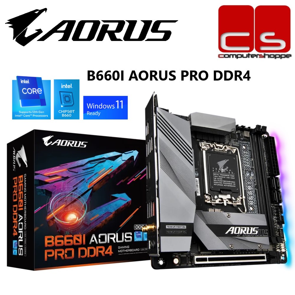 Gigabyte B660I AORUS PRO DDR4 LGA1700 Mini ITX Intel Gaming Motherboard Shopee Malaysia