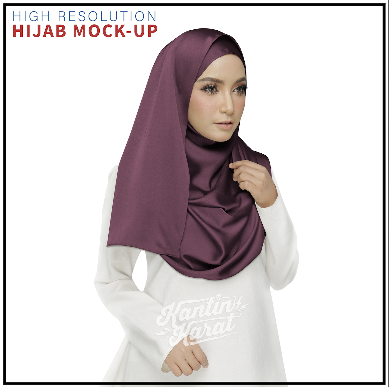 Download Mockup Hijab Mock Up Tudung Shawl Bawal Scarf Adobe Photoshop Psd High Resolution Shopee Malaysia