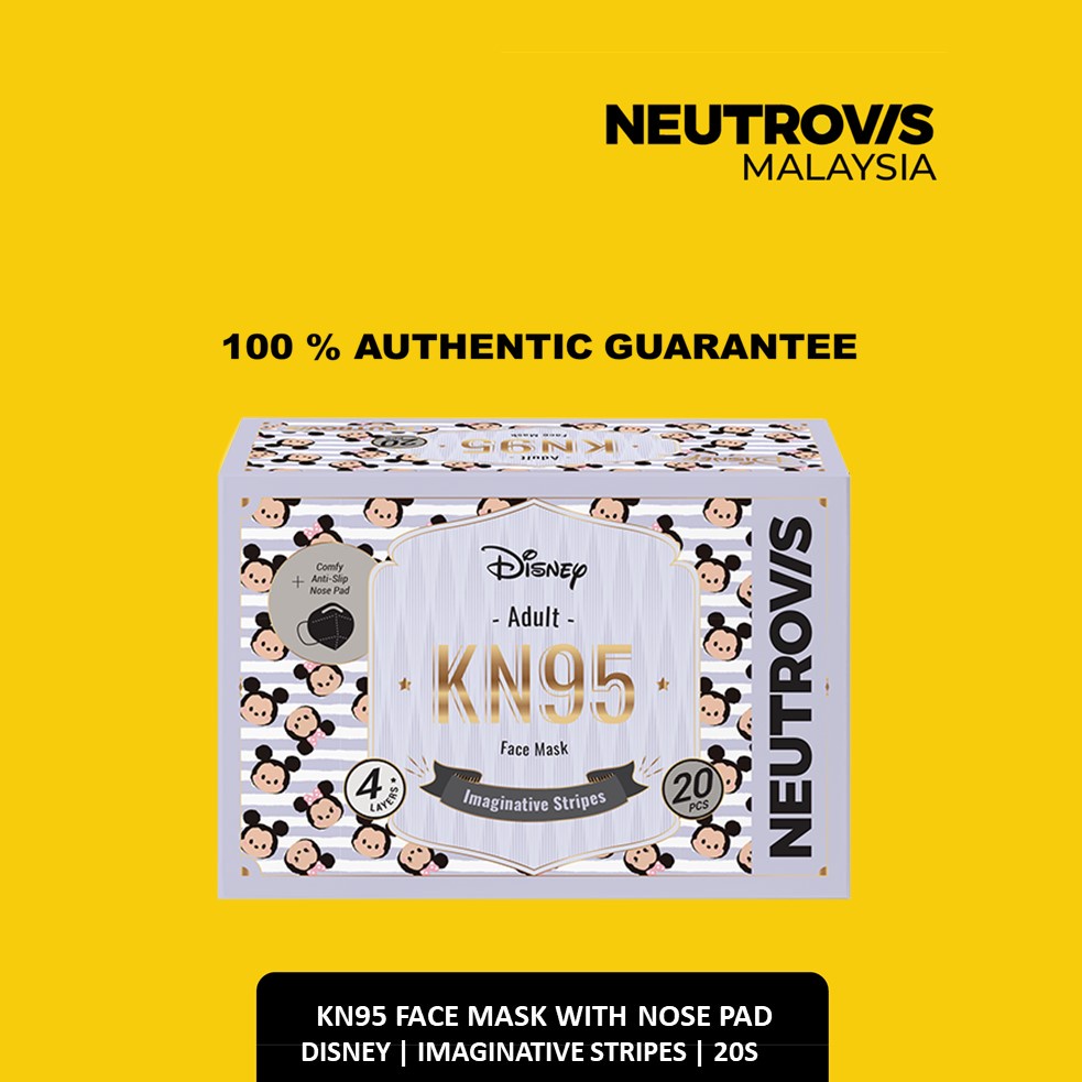 NEUTROVIS KN95 Neutrovis Face Respirator | Disney Edition | Imaginative Stripes | 20s