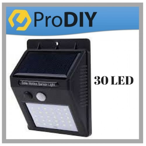 30 LED Lampu Solar Motion Sensor Security Wall Lights Weatherproof ...