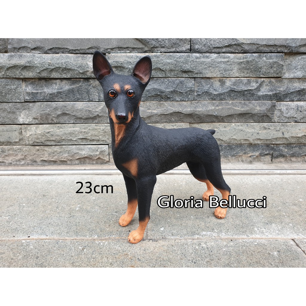 Mini Big Pinscher Dog Figurine Miniature Figurine Toy Shopee Malaysia