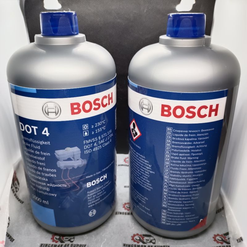 BOSCH DOT 4 BOSCH BRAKE FLUID 1000ML (MADE IN ITALY) | Shopee Malaysia