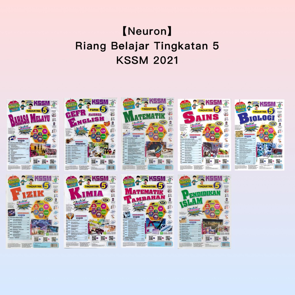 Neuron Riang Belajar Kssm Tingkatan 5 2021 Dlp Bahasa Melayu Matematik Tambahan Kimia English Form 5 Shopee Malaysia