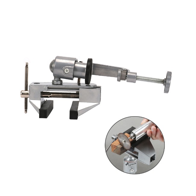 360 Degree Rotating Universal Bench Vise Electric Drill Stent Clip