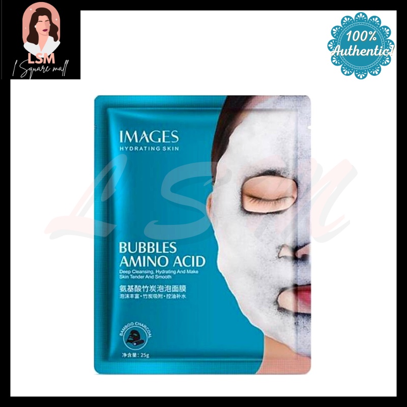 IMAGES Amino Acid Bubbles Facial Mask 25g- Deep Pore Clean/ Breathing ...
