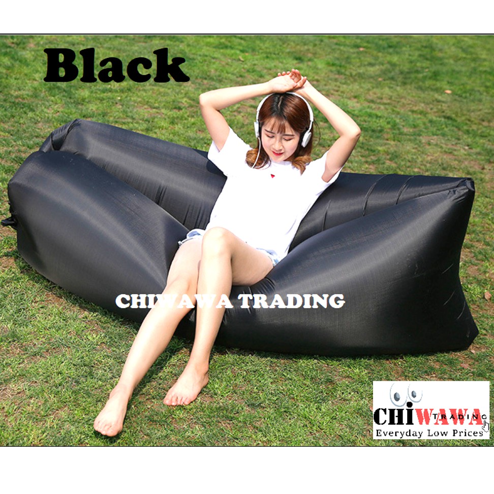 Lounger Fast Inflatable Air Bed Sofa Hangout Pool Camping Beach