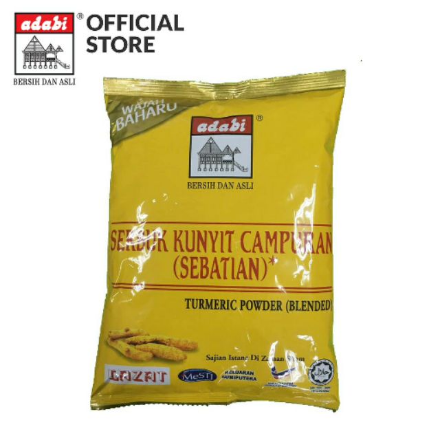 Serbuk Kunyit Campuran Tumeric Power Adabi 250 Grams Shopee Malaysia