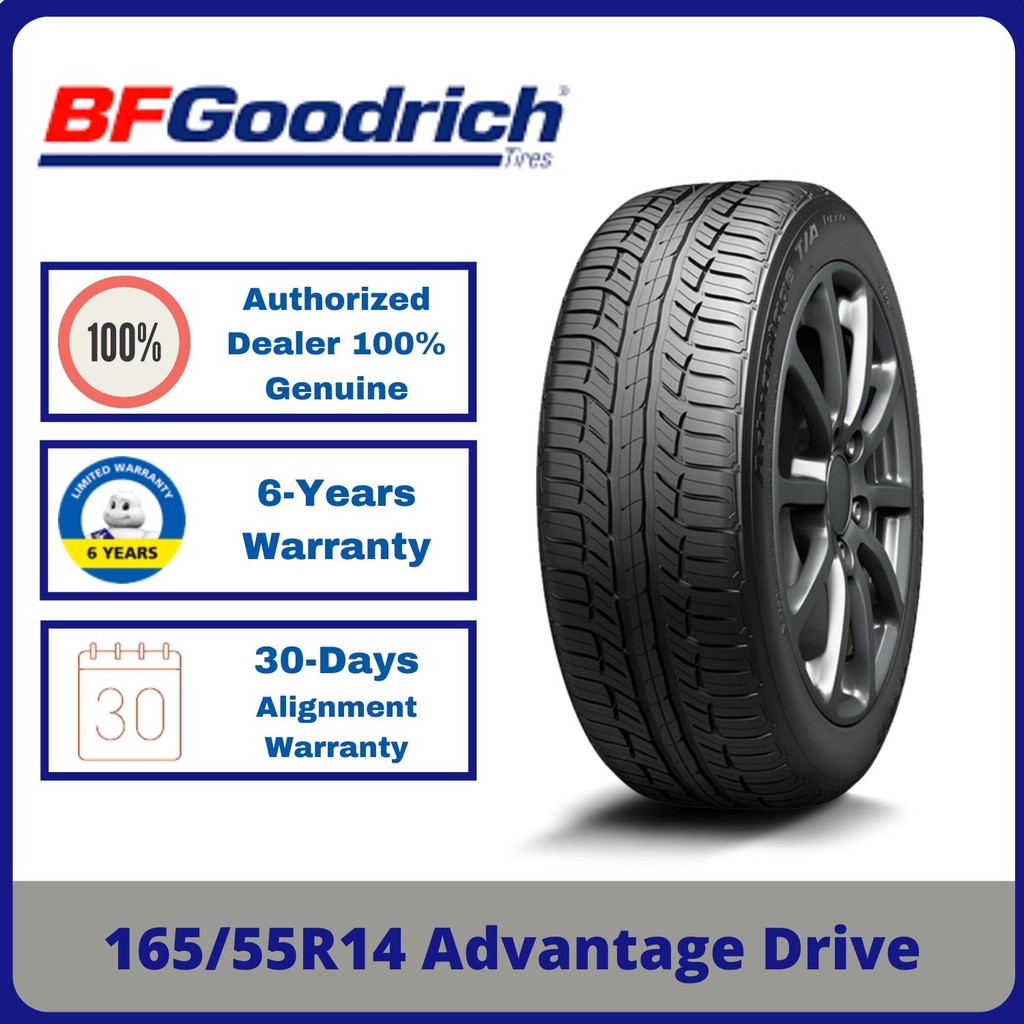 2pcs Rm250 165 55r14 Bf Goodrich Advantage By Michelin Clearance Year18 19 Shopee Malaysia